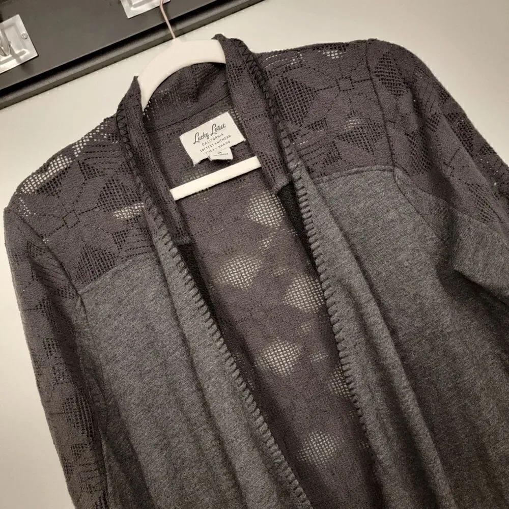 Lucky Lotus Embroidered Lace Cardigan